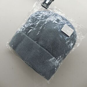 NEW Monster Energy Ultra Drink Beanie Hat Waffle Knit Cap Gray OSFM